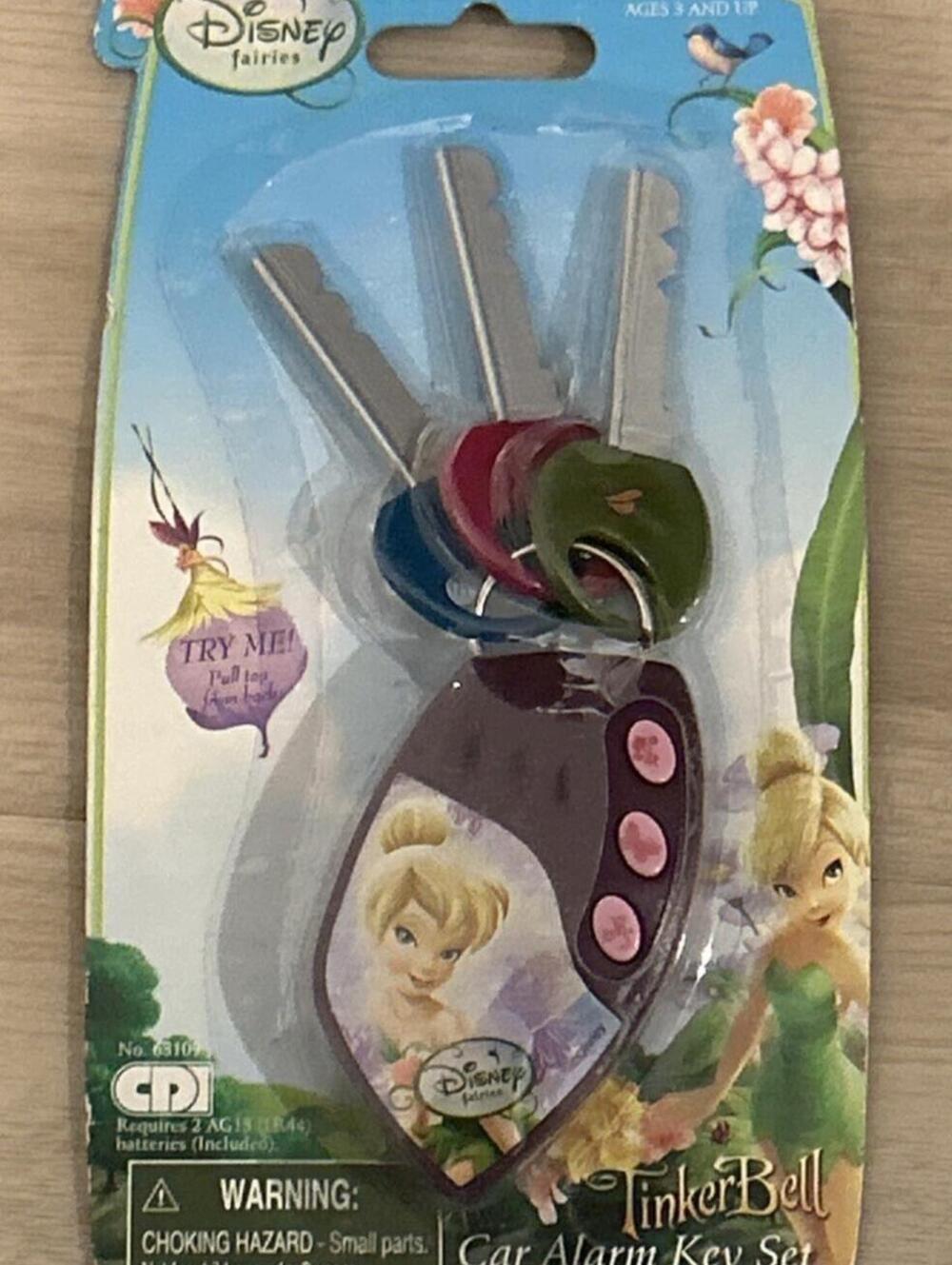 NEW Disney Fairies Car Alarm Key Set Tinker Bell